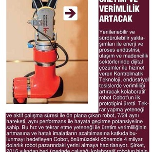 Z Raporu / İş Birlikçi Robot ile Üretim ve Verimlilik Artacak
